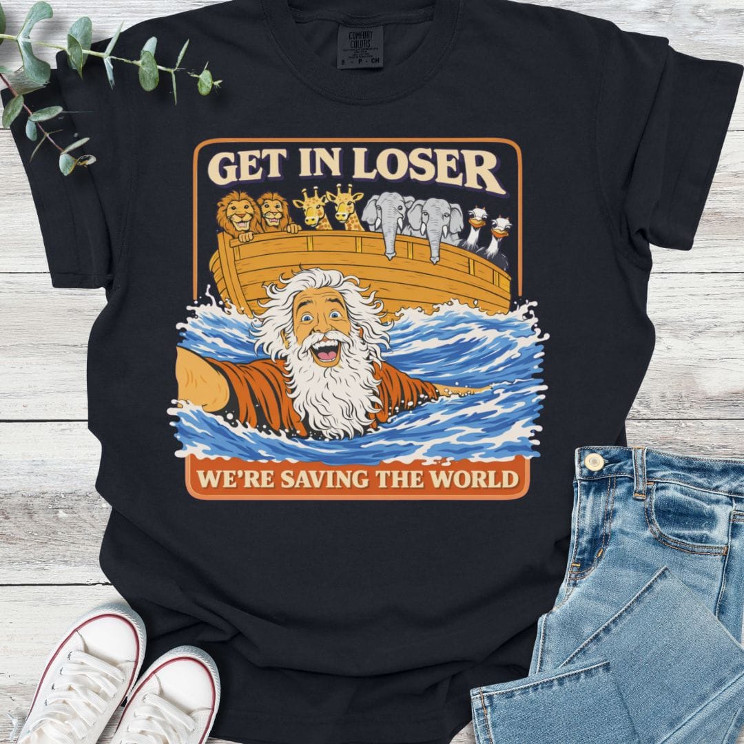 Flood Day T-shirt in Black - Christian graphic tee