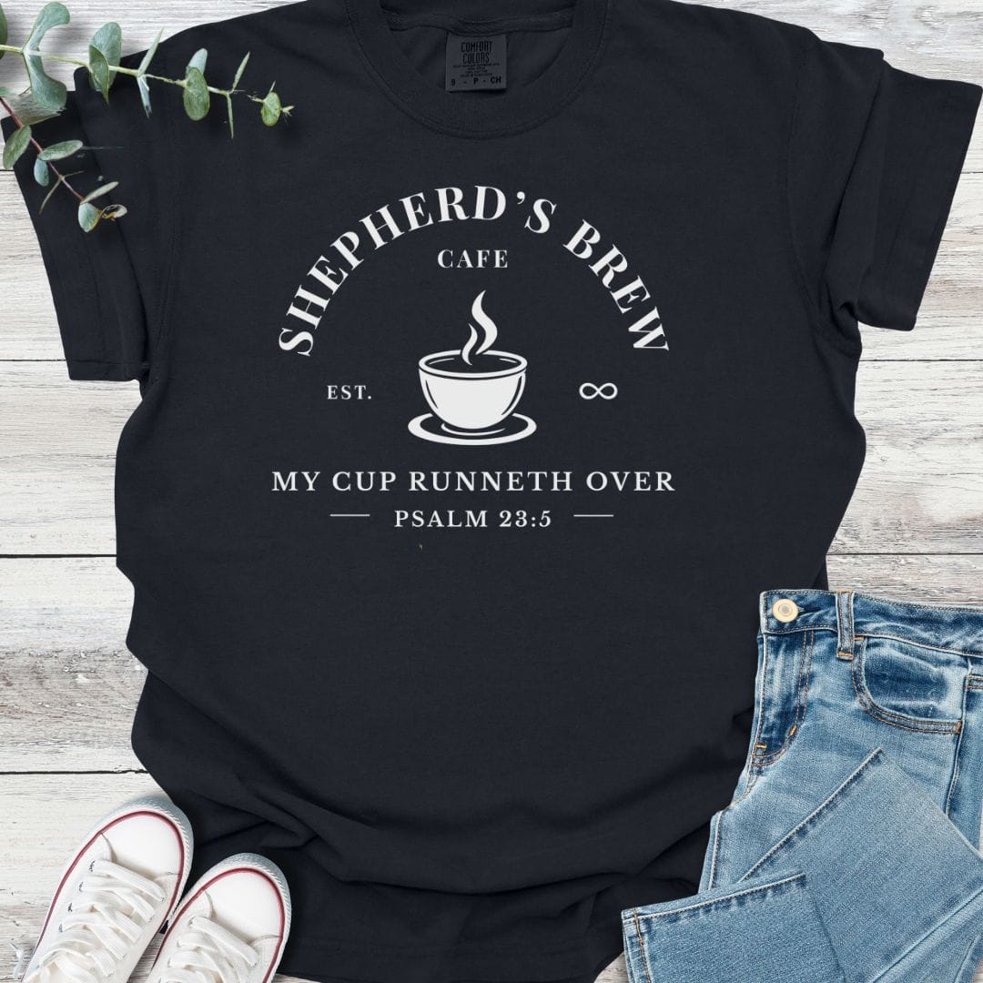 Shepherd's Brew T-shirt in Black - Christian graphic tee