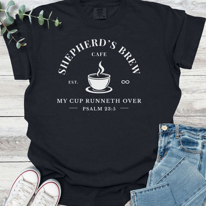 Shepherd's Brew T-shirt in Black - Christian graphic tee
