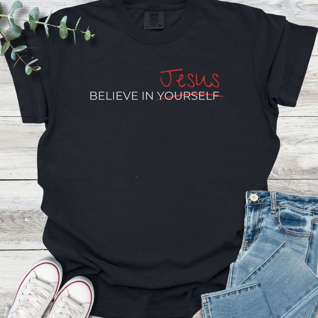 Believe Better T-Shirt in Black - Christian graphic tee