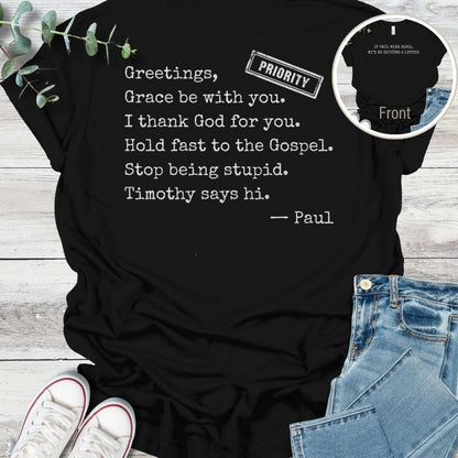 Pure Paul Special Edition T-Shirt in Black - Christian graphic tee