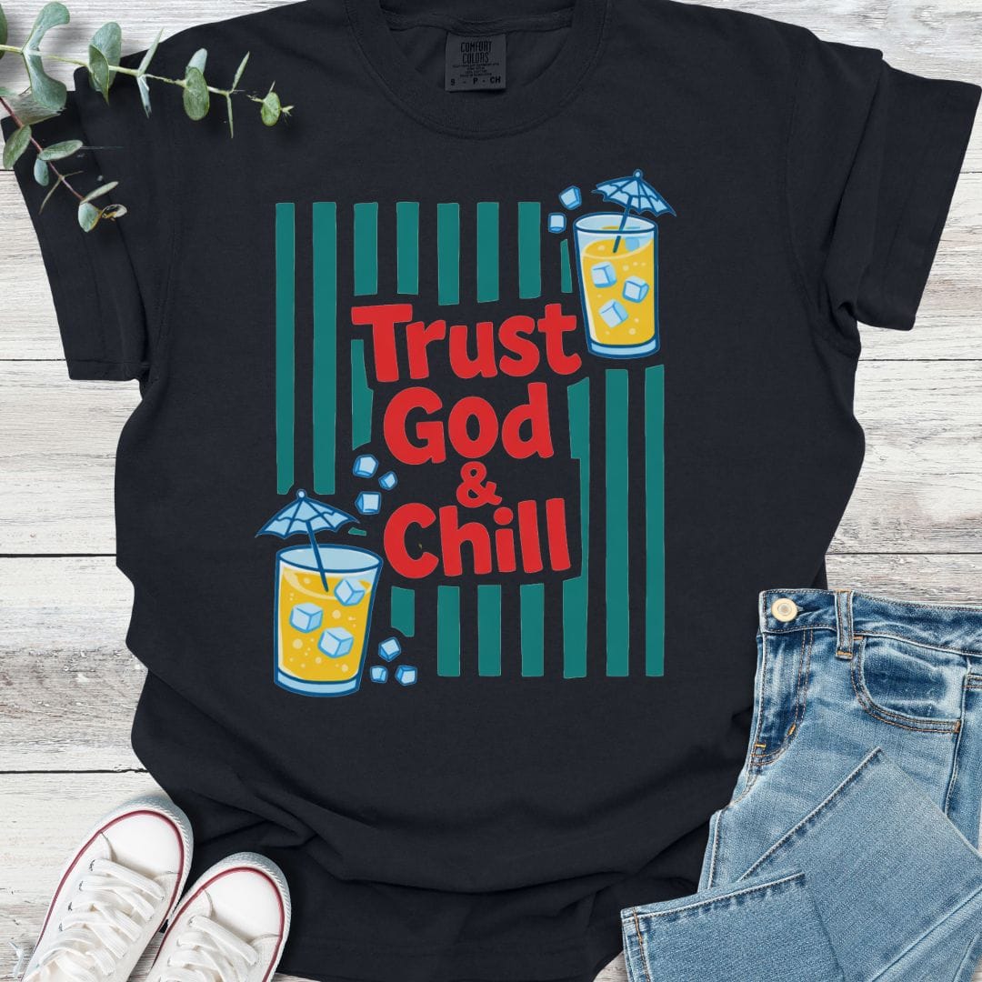 Chill T-shirt in Black - Christian graphic tee