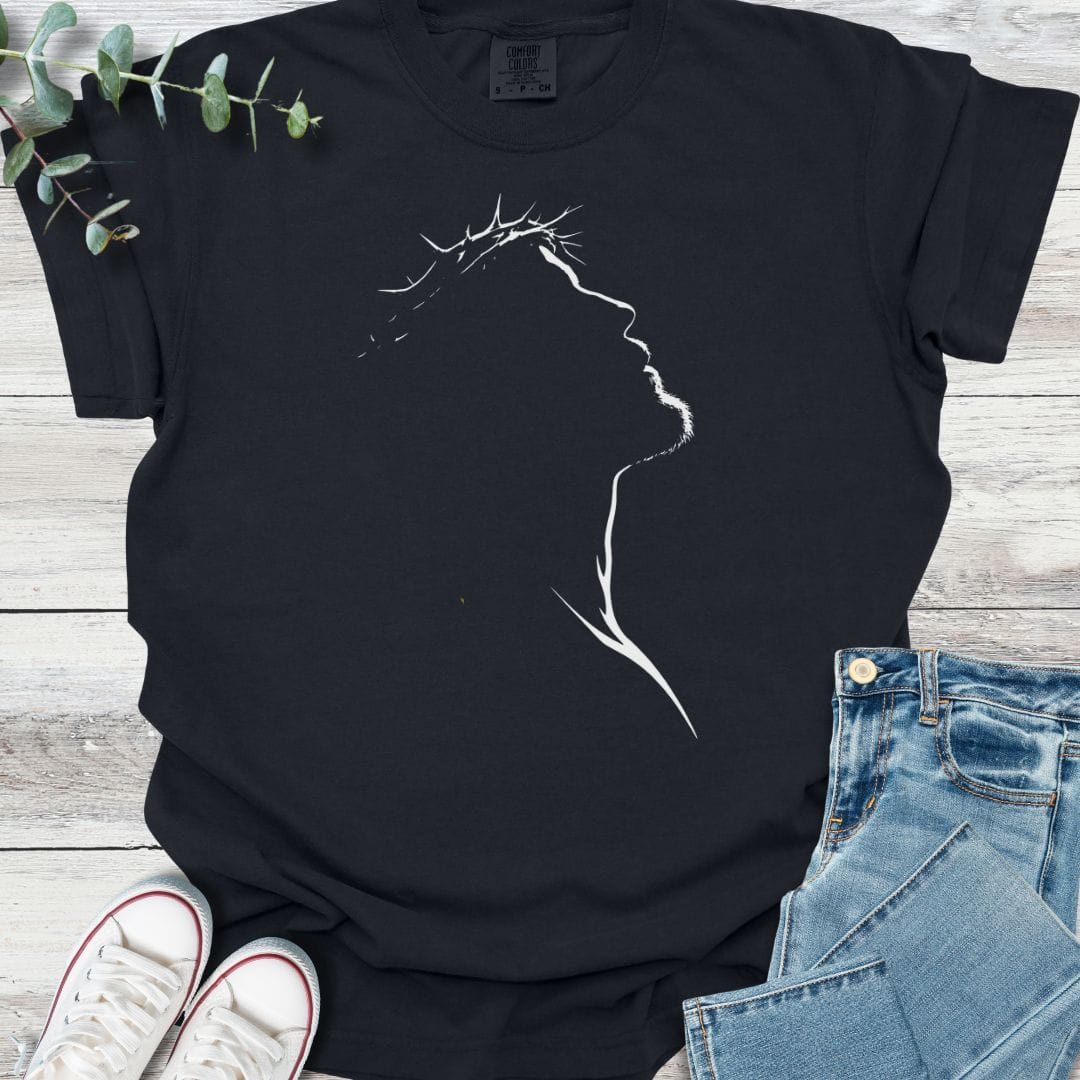 Silhouette Of A King T-shirt in Black - Christian graphic tee