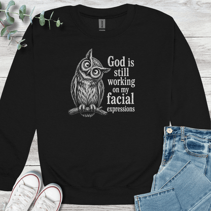 Facial Sanctification Sweatshirt - Christian graphic sweatshirt