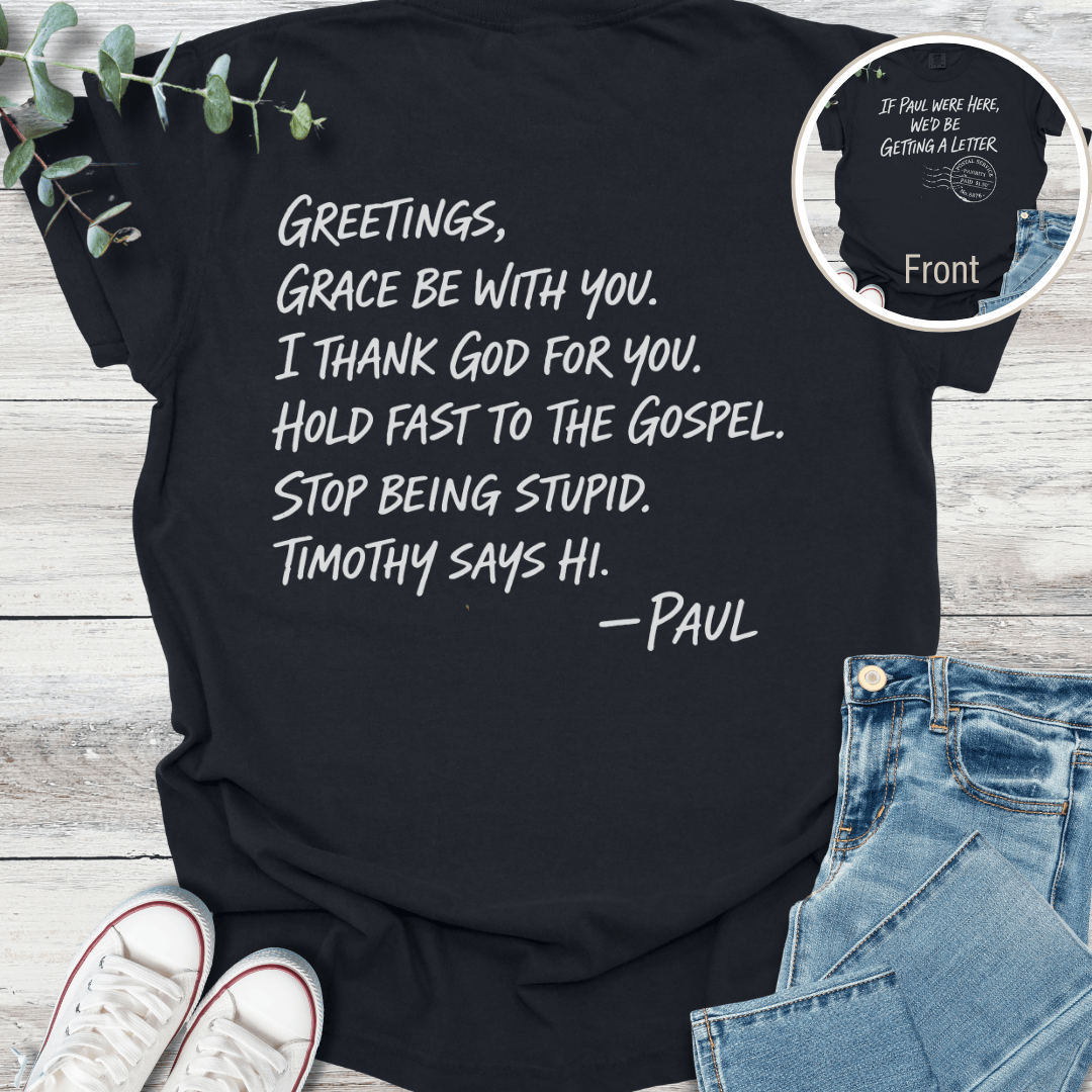 Classic Paul Special Edition T-shirt in Black - Christian graphic tee