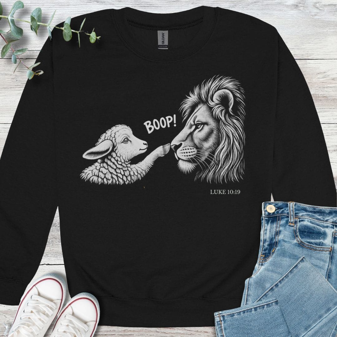 Lamb Boop Sweatshirt - Christian graphic sweatshirt