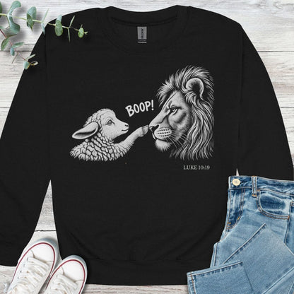 Lamb Boop Sweatshirt - Christian graphic sweatshirt