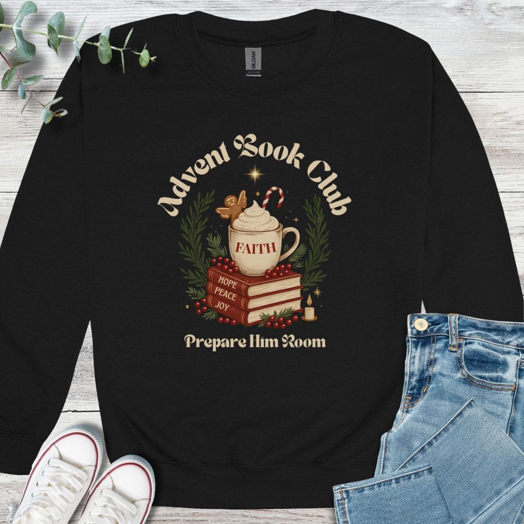 Advent Book Club Sweatshirt - Christian graphic sweatshirt