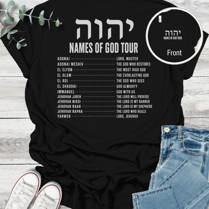 Names of God T-Shirt - Christian graphic tee