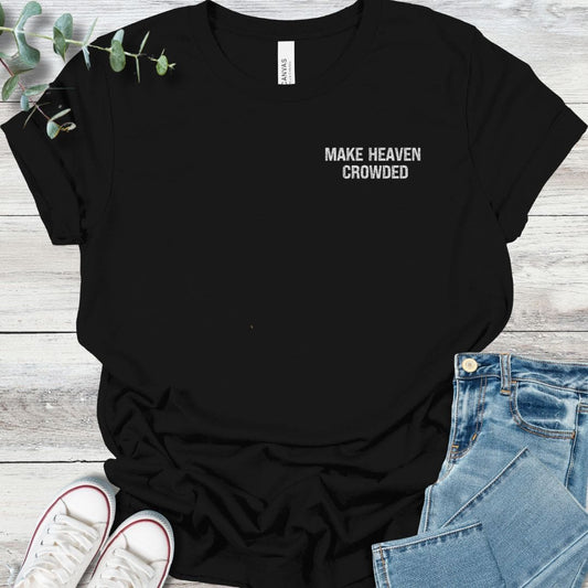 The Crowd T-Shirt in Black - Christian graphic tee