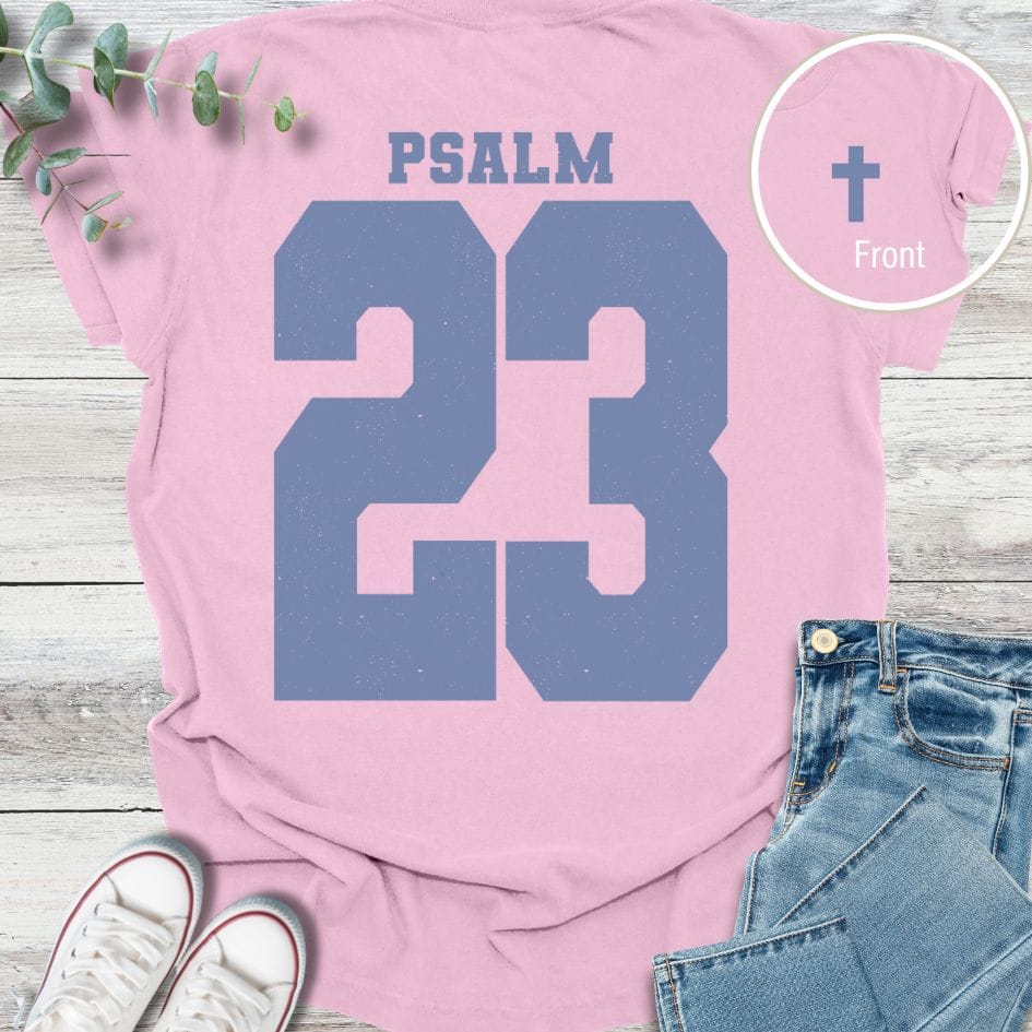 Psalm 23 Special Edition T-shirt in Blossom - Christian graphic tee