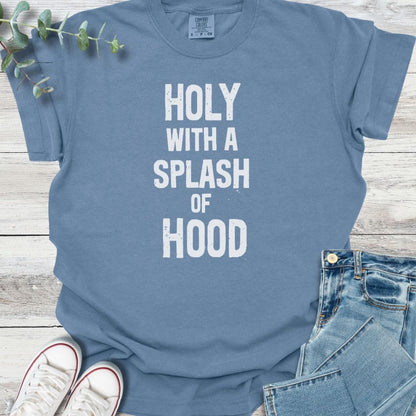 Sanctified Street T-shirt in Blue Jean - Christian graphic tee