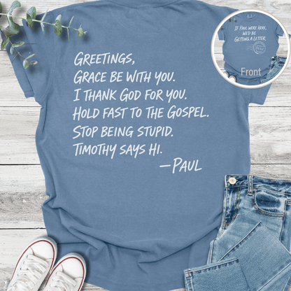Classic Paul Special Edition T-shirt in Blue Jean - Christian graphic tee