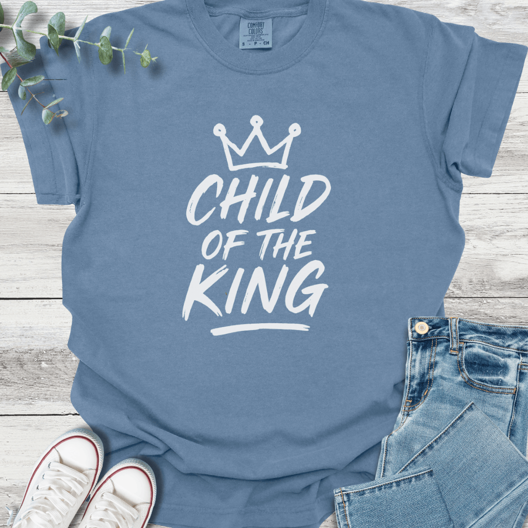 Royal T-shirt in Blue Jean - Christian graphic tee