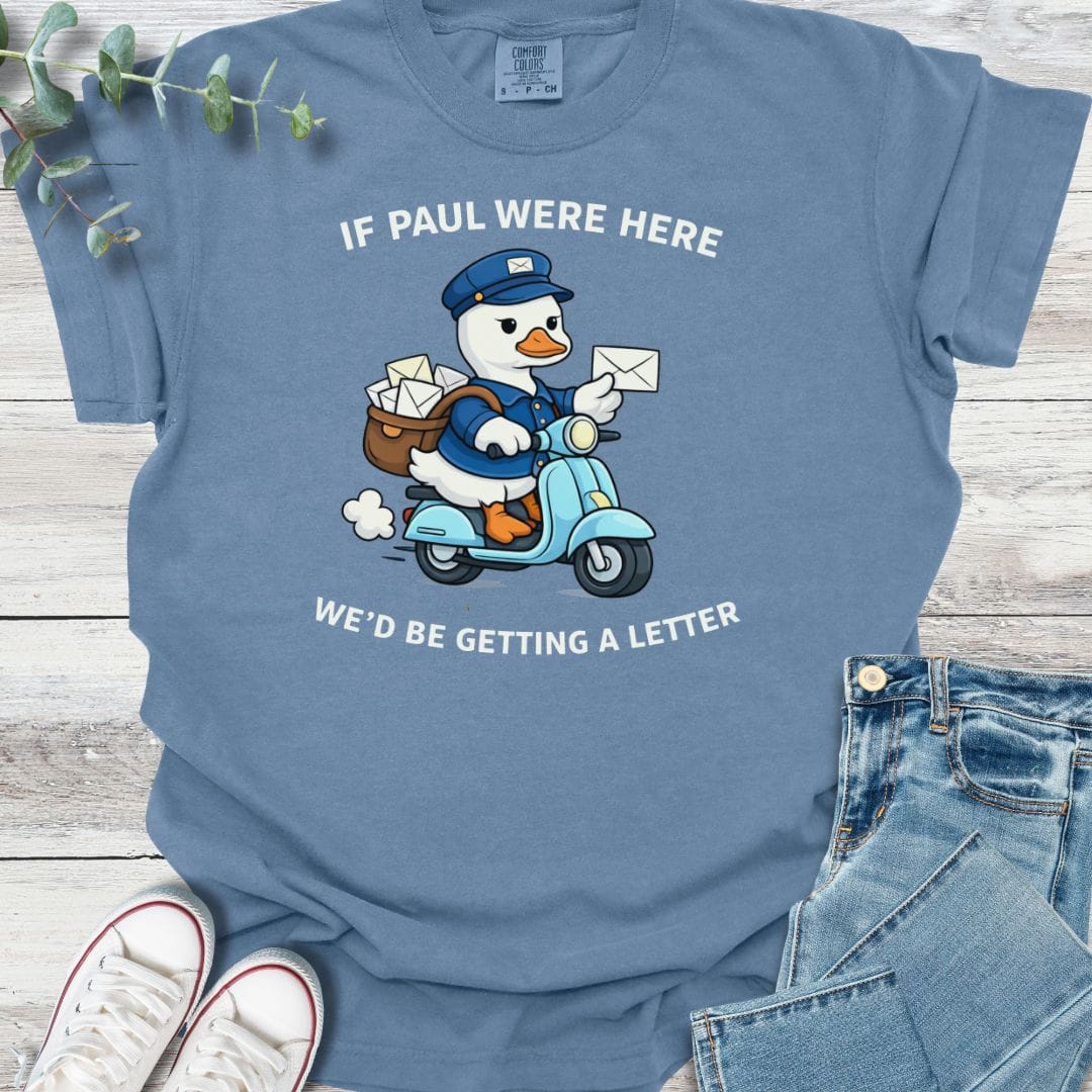 Epistle Express T-Shirt in Blue Jean - Christian graphic tee