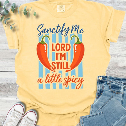 Sanctified Spice T-shirt in Butter - Christian graphic tee
