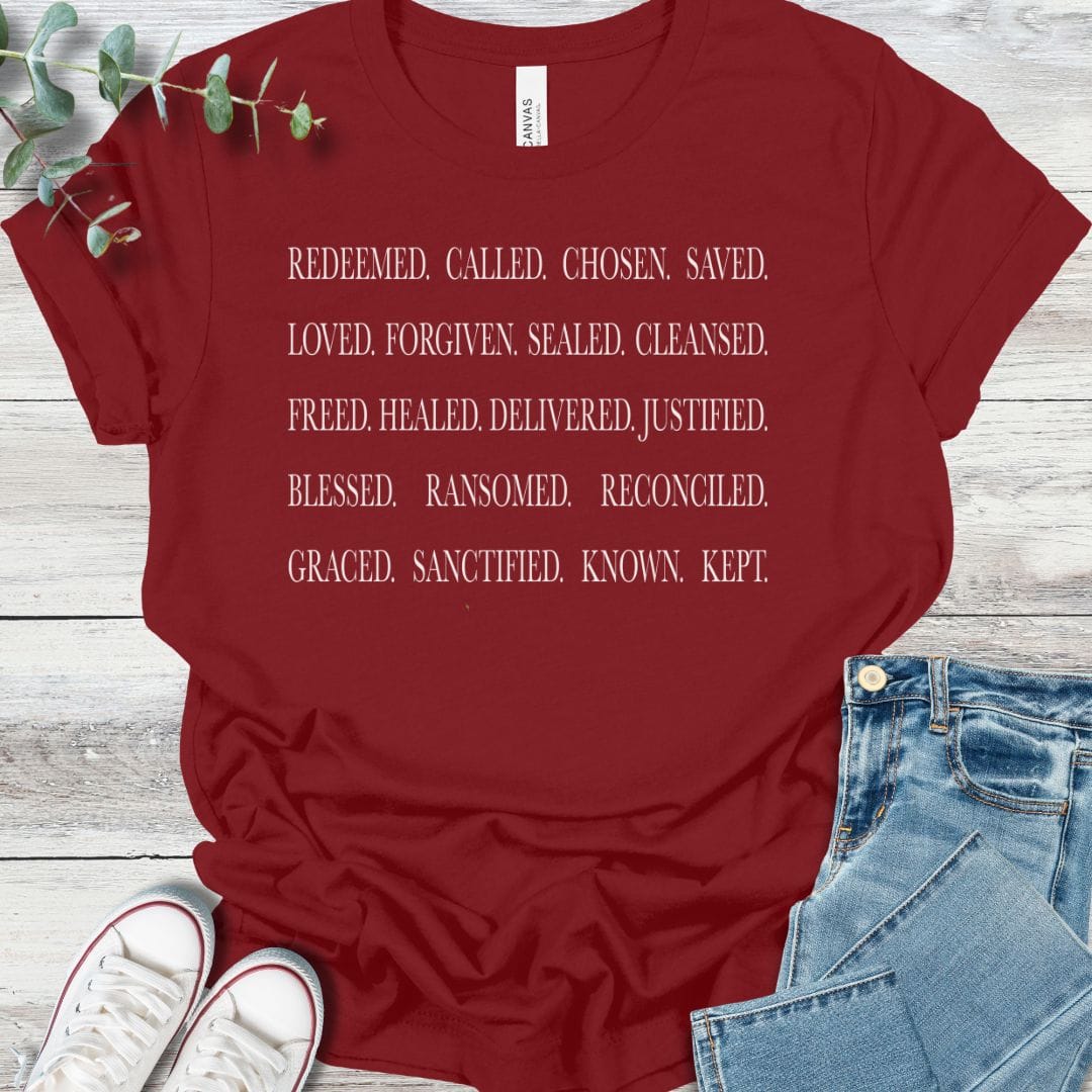 Identity T-Shirt in Cardinal - Christian graphic tee