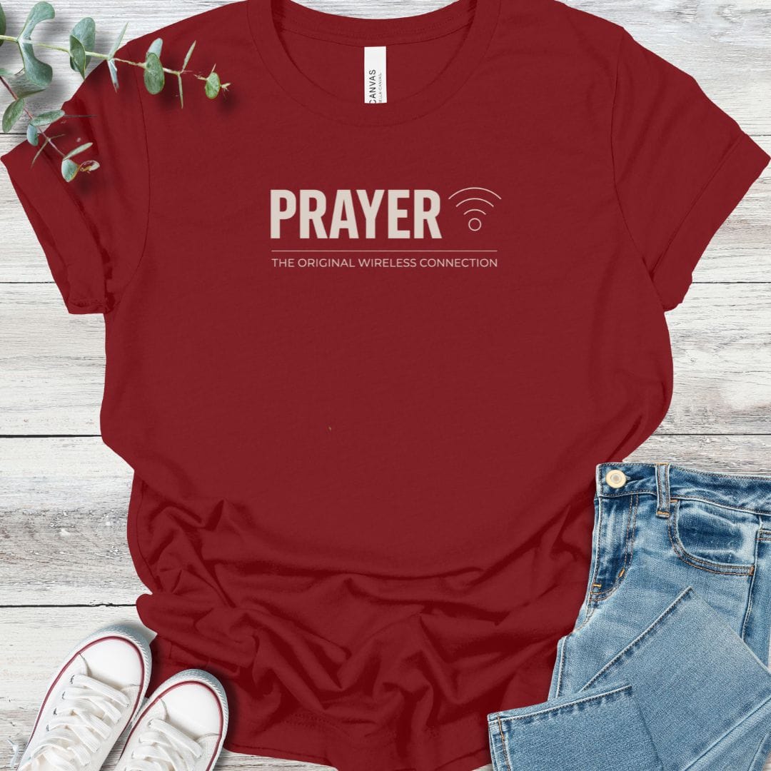 Original Wifi T-Shirt in Cardinal - Christian graphic tee