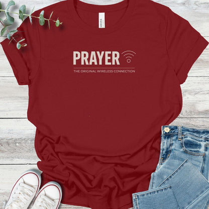 Original Wifi T-Shirt in Cardinal - Christian graphic tee