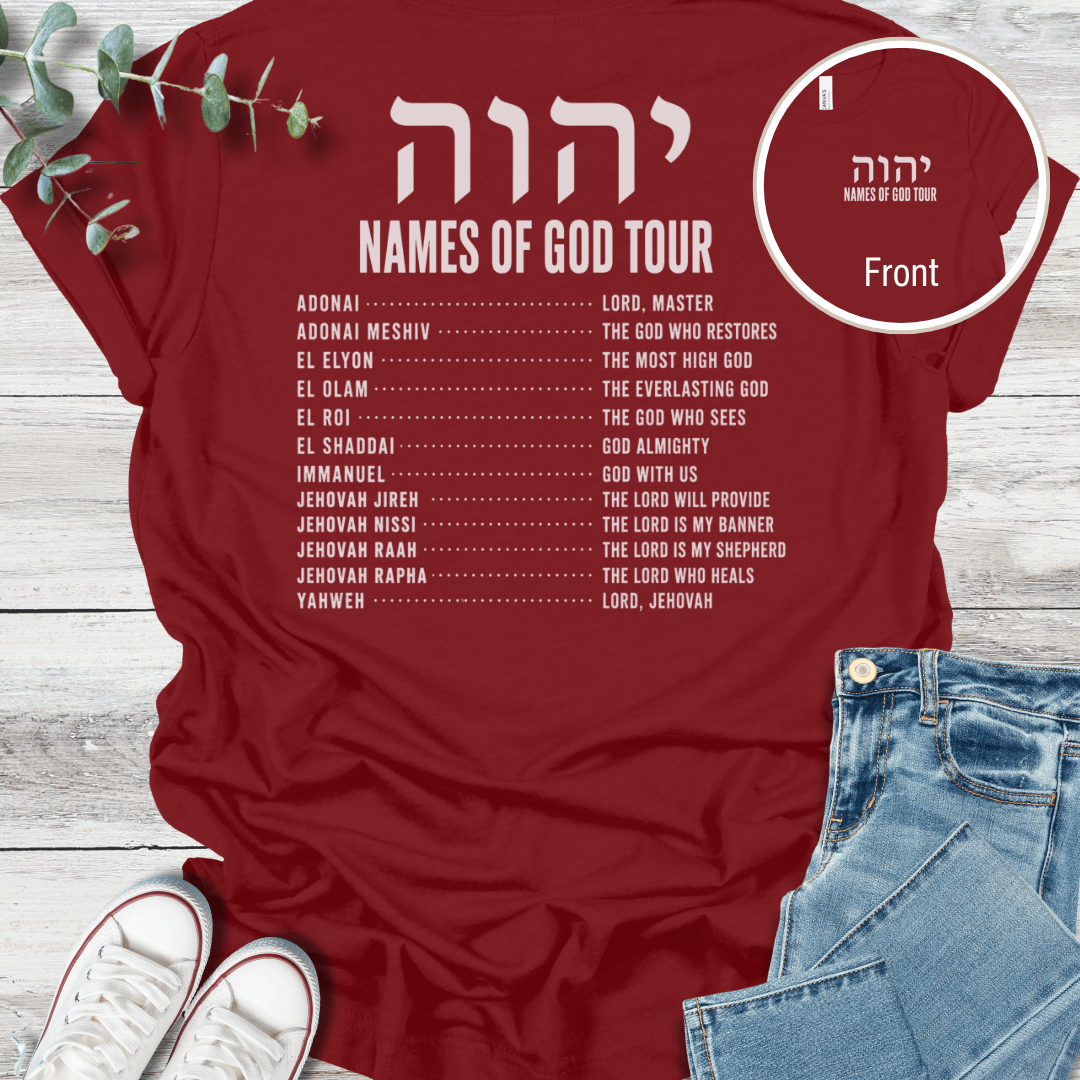 Names of God T-Shirt - Christian graphic tee