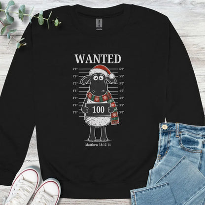 Christmas' Most Wanted Sweatshirt - Christian graphic sweatshirt