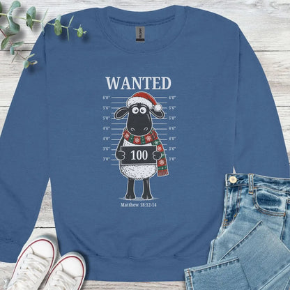 Christmas' Most Wanted Sweatshirt - Christian graphic sweatshirt