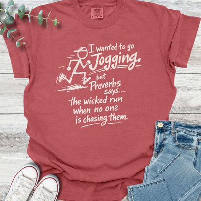 Twisted Cardio T-Shirt in Crimson - Christian graphic tee