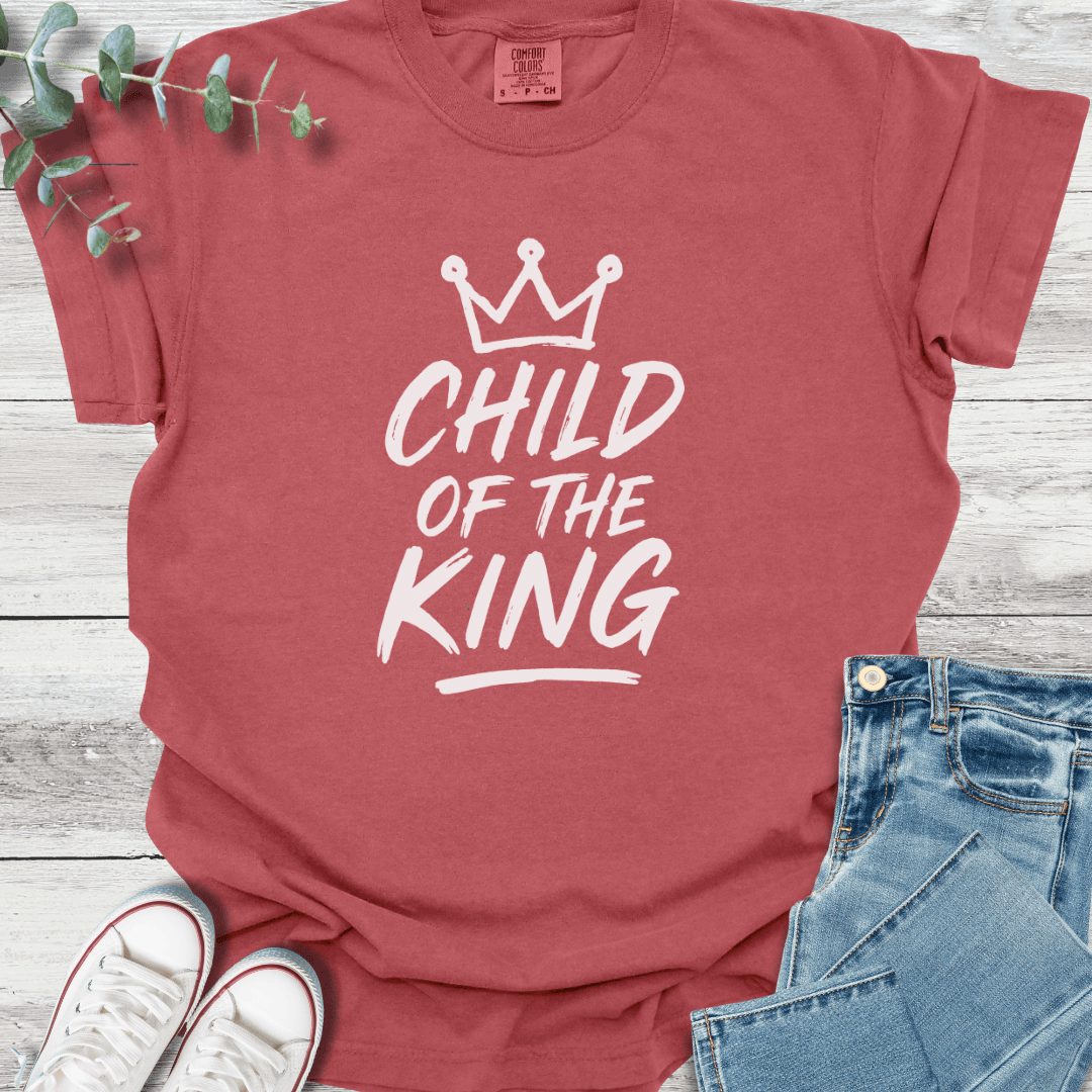 Royal T-shirt in Crimson - Christian graphic tee