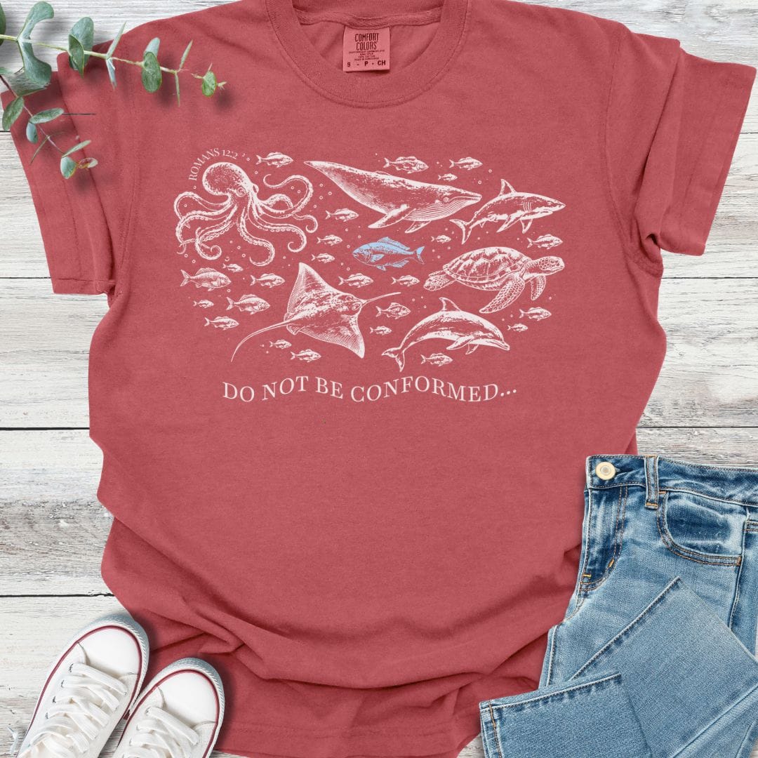 Counter Culture T-Shirt in Crimson - Christian graphic tee