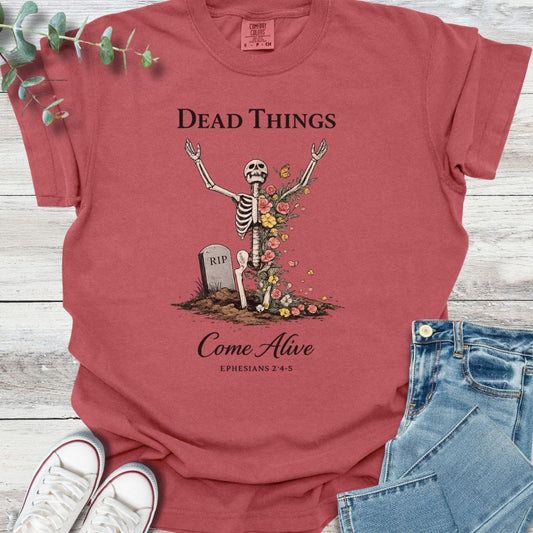 Come Alive T-Shirt in Crimson - Christian graphic tee