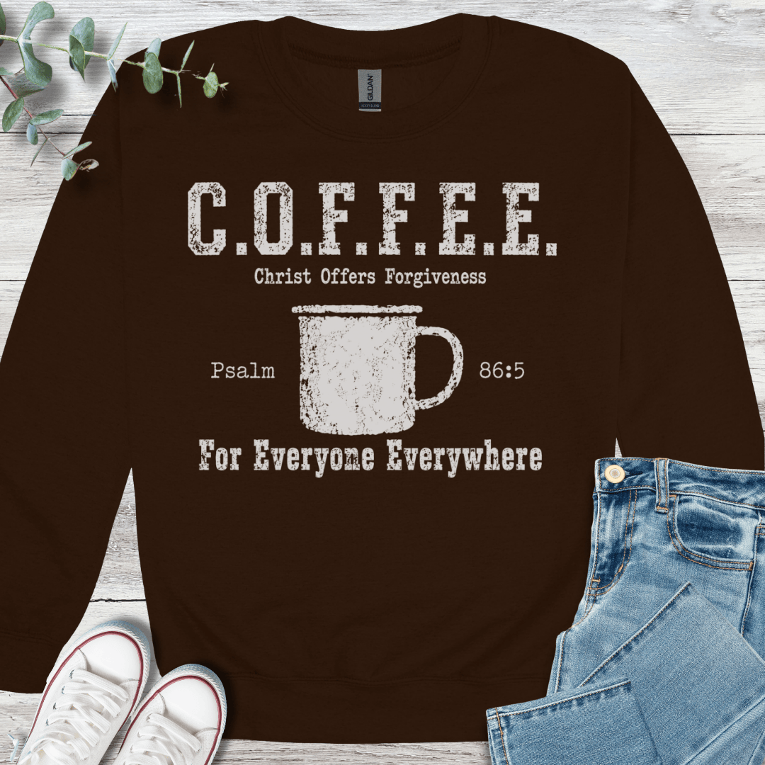 Cup of Forgiveness Sweatshirt - Christian graphic sweatshirt