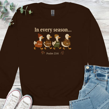 The Fall Chase Sweatshirt - Christian graphic sweatshirt