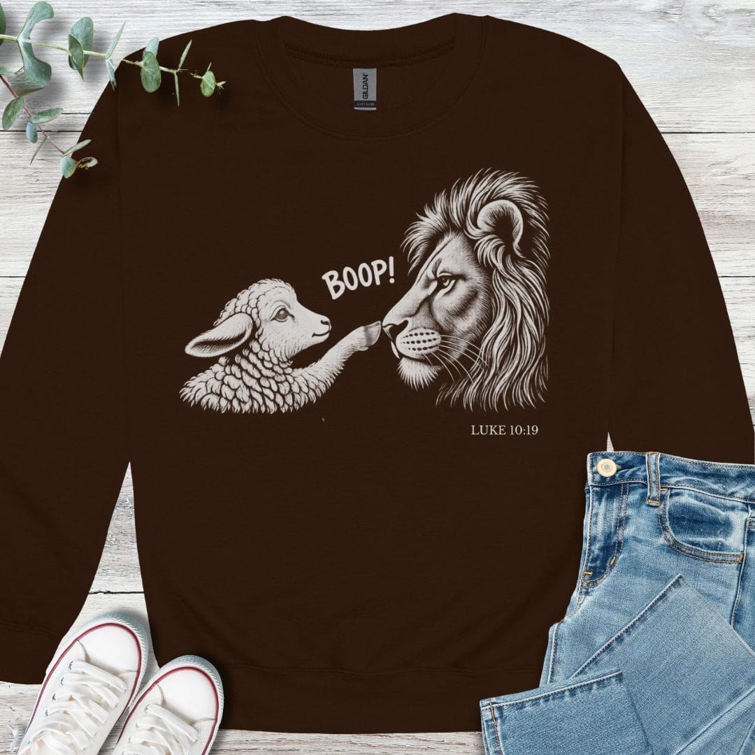 Lamb Boop Sweatshirt - Christian graphic sweatshirt