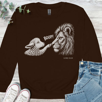 Lamb Boop Sweatshirt - Christian graphic sweatshirt