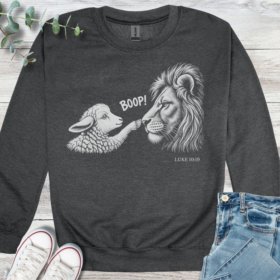Lamb Boop Sweatshirt - Christian graphic sweatshirt