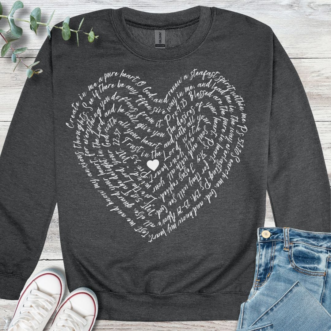 Scripture Heart Sweatshirt