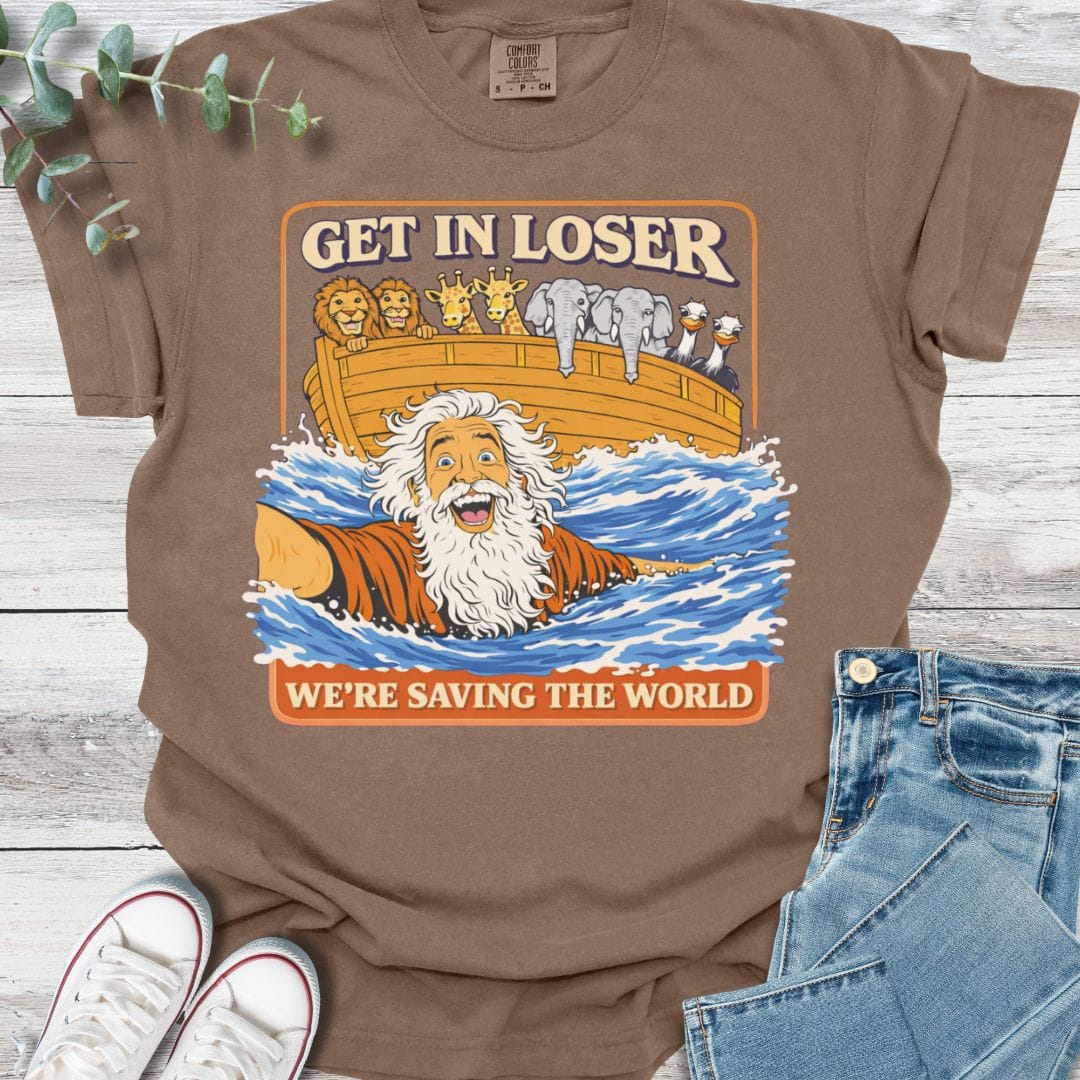 Flood Day T-shirt in Espresso - Christian graphic tee