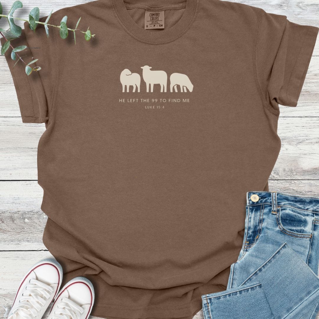 Left the 99 T-Shirt in Espresso - Christian graphic tee