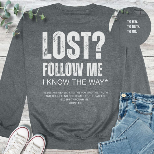 Lost Sweatshirt - Christian graphic sweatshirt