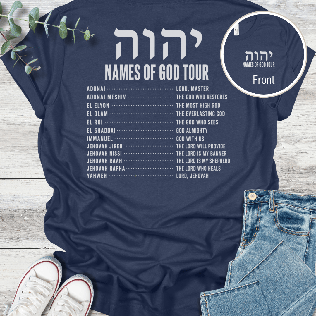 Names of God T-Shirt - Christian graphic tee
