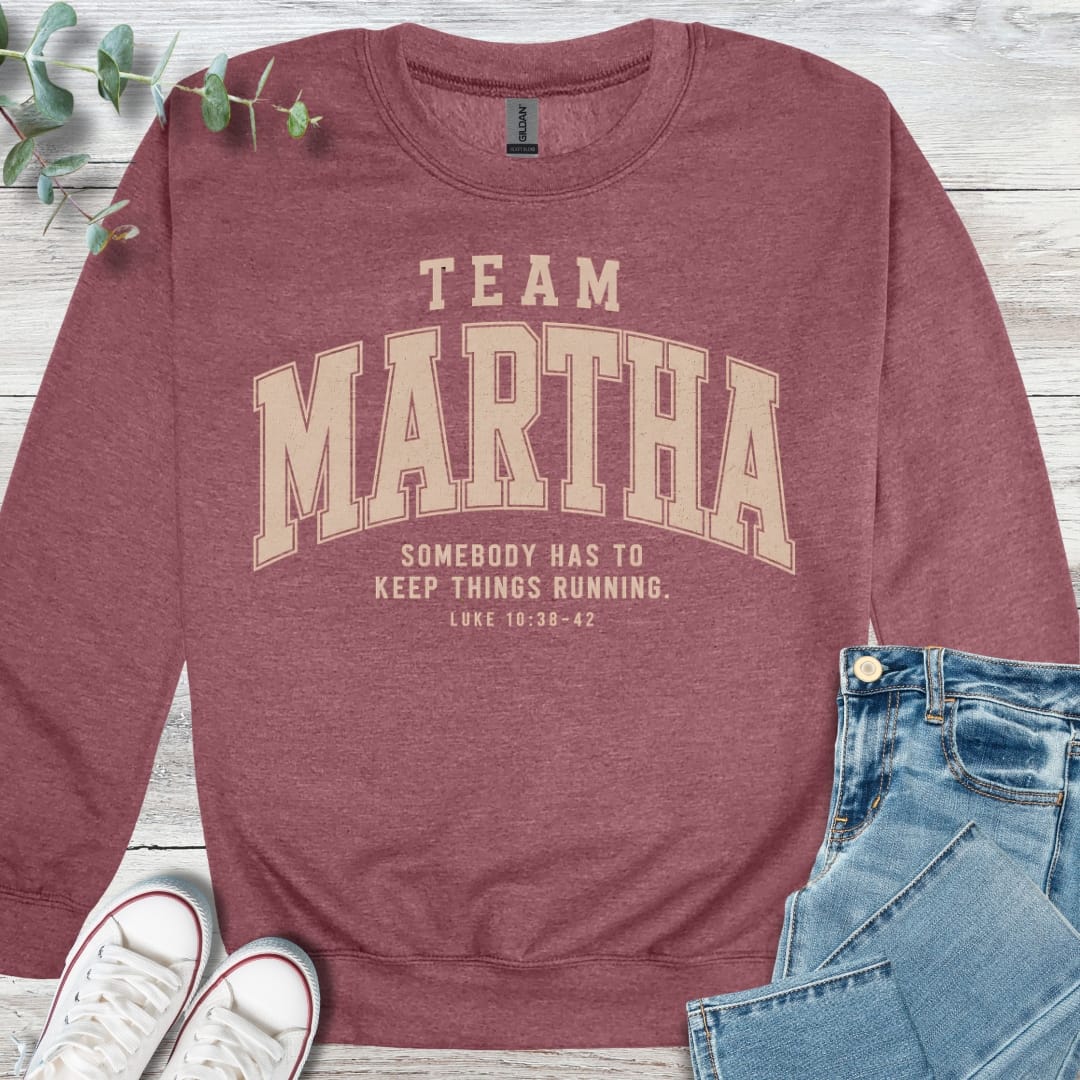 Team Martha Sweatshirt - Christian graphic sweatshirt