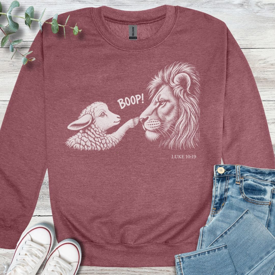 Lamb Boop Sweatshirt - Christian graphic sweatshirt