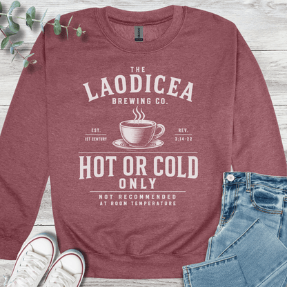 Hot or Cold Sweatshirt - Christian graphic sweatshirt