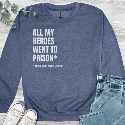 Heroes Sweatshirt - Christian graphic sweatshirt