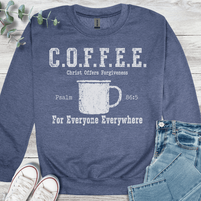 Cup of Forgiveness Sweatshirt - Christian graphic sweatshirt