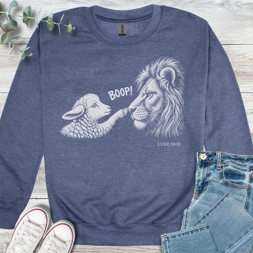 Lamb Boop Sweatshirt - Christian graphic sweatshirt