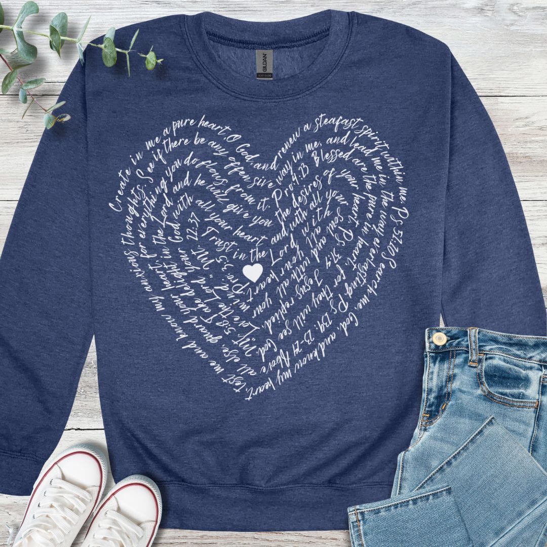 Scripture Heart Sweatshirt