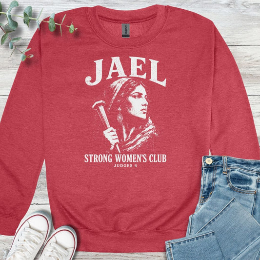 Jael Strong Sweatshirt - Christian graphic sweatshirt