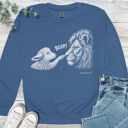 Lamb Boop Sweatshirt - Christian graphic sweatshirt