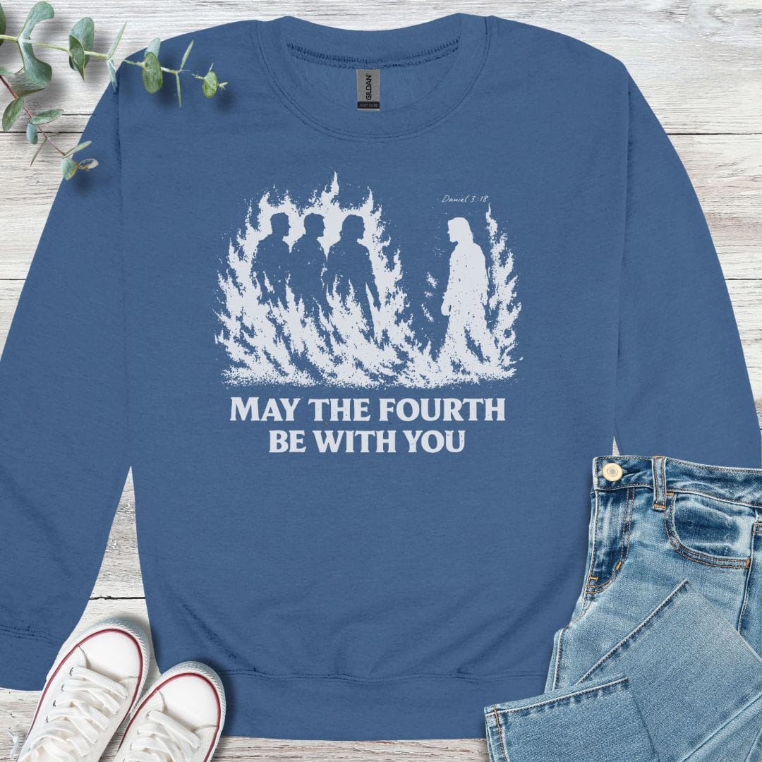 The Fourth Sweatshirt - Christian graphic sweatshirt